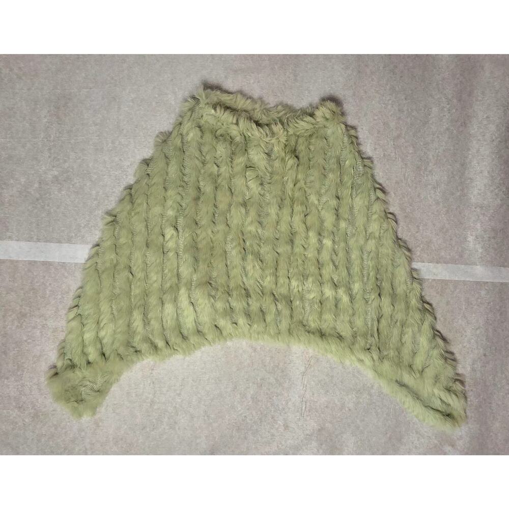 Poncho Women's One Size Knit Sage Green Pullover